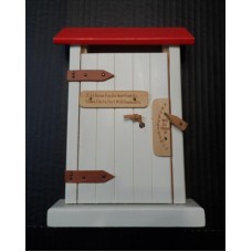 Leave a Note Message Box Outdoor Hanging Decor Wood Wooden Return Time Clock    123288169565